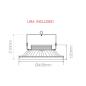 Preview: UFO | LED-Hallenleuchte Industriestrahler | 300W | 110° | 4.000K 